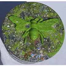 Green Bumble Bee pot