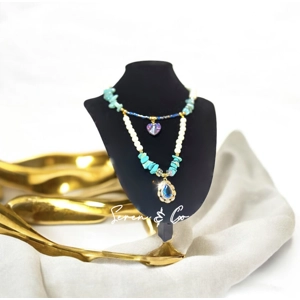 The Divine Royalty Choker (Turquoise, Amazonite & Quartz)