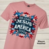 She Love Jesus & America Too Floral Graphic Tee