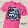 She Love Jesus & America Too Floral Graphic Tee