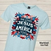 She Love Jesus & America Too Floral Graphic Tee