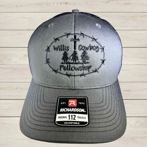 WCF Charcoal and Black Richardson Trucker Cap