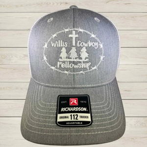 WCF Heather Gray and White Richardson Snapback Trucker Cap