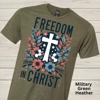 Freedom in Christ Front Graphic Tee