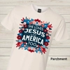 She Love Jesus & America Too Floral Graphic Tee