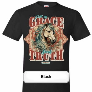 “Full of Grace and Truth” Christian Western Graphic Tee – John 1:17