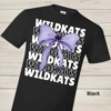 Willis Wildkats Coquette Bow Front Graphic Tee