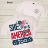 WCF She Loves Jesus and America Too Graphic Tee