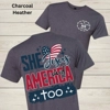 WCF She Loves Jesus and America Too Graphic Tee