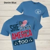 WCF She Loves Jesus and America Too Graphic Tee