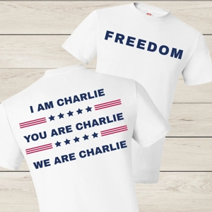 Turning Point Charlie Kirk Flag Tee