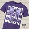 Willis Wildkats Coquette Bow Front Graphic Tee