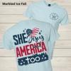 WCF She Loves Jesus and America Too Graphic Tee