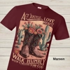 "Act Justly, Love Mercy, Walk Humbly" Micah 6:8 – Christian Western Graphic Tee