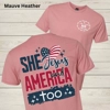 WCF She Loves Jesus and America Too Graphic Tee