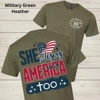 WCF She Loves Jesus and America Too Graphic Tee