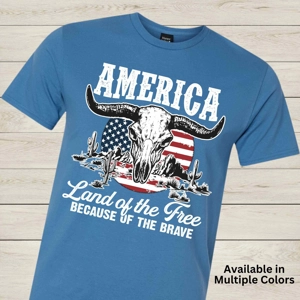 America Land of the Free Graphic Tee