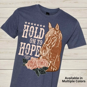 Hold On to Hope – Christian Western Graphic Tee (Hebrews 10:23)