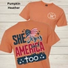 WCF She Loves Jesus and America Too Graphic Tee