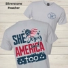 WCF She Loves Jesus and America Too Graphic Tee