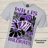 Willis Wildkats Floral Front