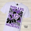 Willis Wildkats Floral Front