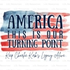Turning Point Charlie Kirk Flag Tee