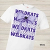 Willis Wildkats Coquette Bow Front Graphic Tee