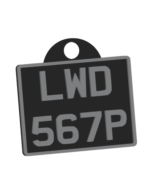 UK Motorcycle Key Tags