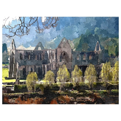 Tintern Abbey digital art Tintern Abbey digital art