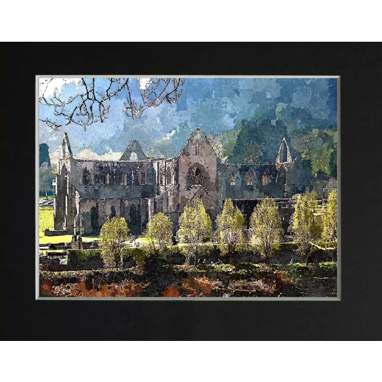 Tintern Abbey digital art