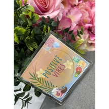 Positive vibes coaster