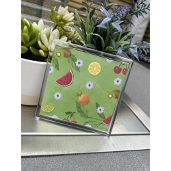 Tropical fruit coaster