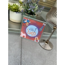 Number 1 dad red coaster