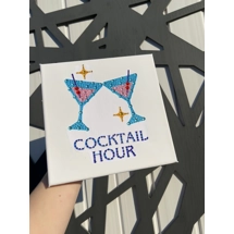Cocktail hour jewelled canvas
