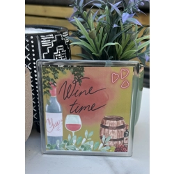 Wine time coaster