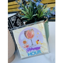 Happy hour coaster