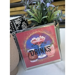 Join us for drinks coaster