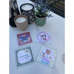 Cocktail club pack of 4 coasters