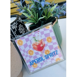 Aperol spritz coaster