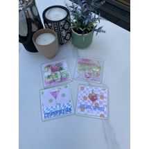 Pack of 4 cocktail coasters