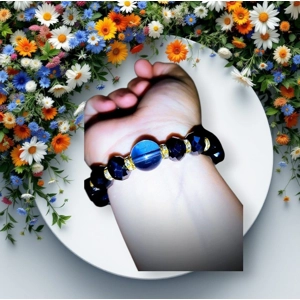 Blue Beads Bracelet