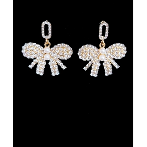 Decorative Bow stud earrings