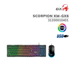 Combo de mous y teclado Gamer Genius Scorpion KM-GX6