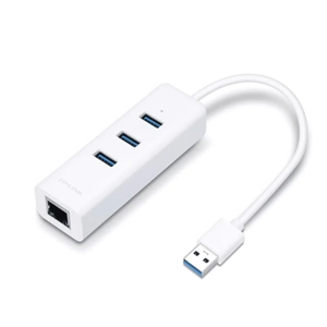 Adaptador de red USB 3.0 a RJ45 + 3 puertos USB 3.0