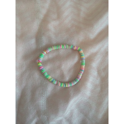 Multi color clay beaded bracelet Multi color clay beaded bracelet