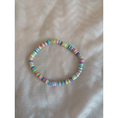 Beautiful multi color clay beaded bracelet Beautiful multi color clay beaded bracelet