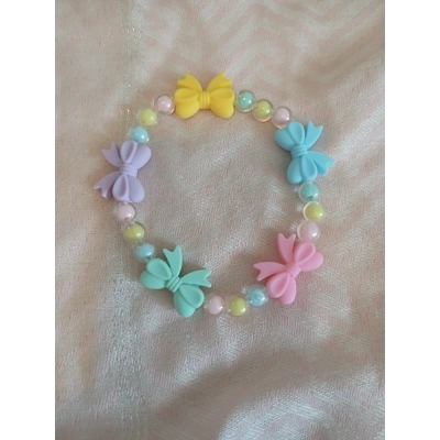 Beautiful colorful bow beaded bracelet Beautiful colorful bow beaded bracelet