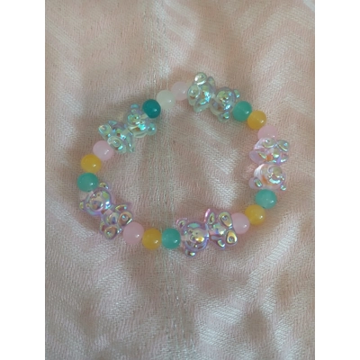 Gummie  bear beaded  colored bracelet