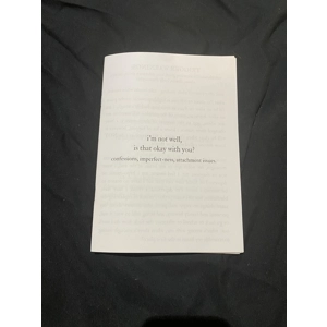i'm not well, is that okay with you? physical copy